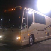 Tour bus trips on the road with Band X Tour Bus travel